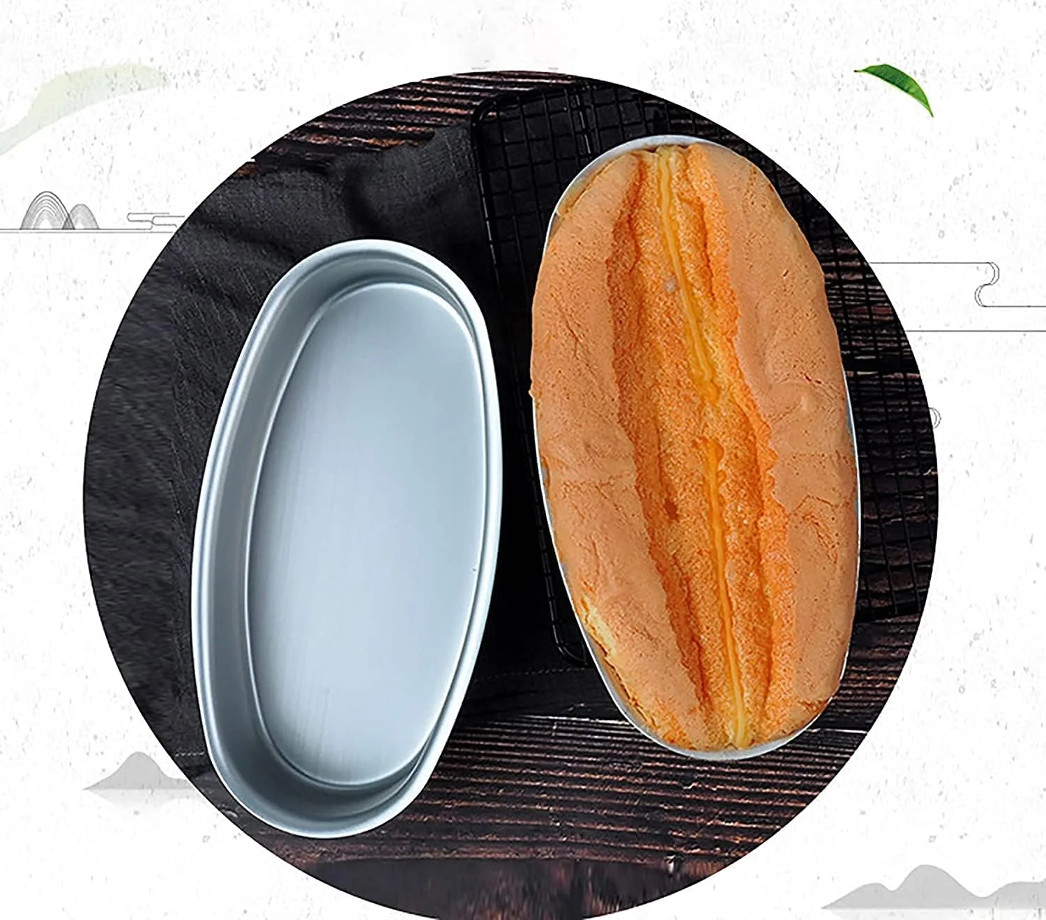 ELECDON بسته 4 عددی قالب چیزکیک بیضی - قالب نچسب 8 اینچی بیضی شکل برای پخت کیک، نان و گوشت - قالب آلومینیومی نان/کیک برای استفاده در فر، پخت و پز در خانه، آشپزخانه و نانوایی ELECDON بسته 4 عددی قالب چیزکیک بیضی - قالب نچسب 8 اینچی بیضی شکل برای پخت کیک، نان و گوشت - قالب آلومینیومی نان/کیک برای استفاده در فر، پخت و پز در خانه، آشپزخانه و نانوایی
