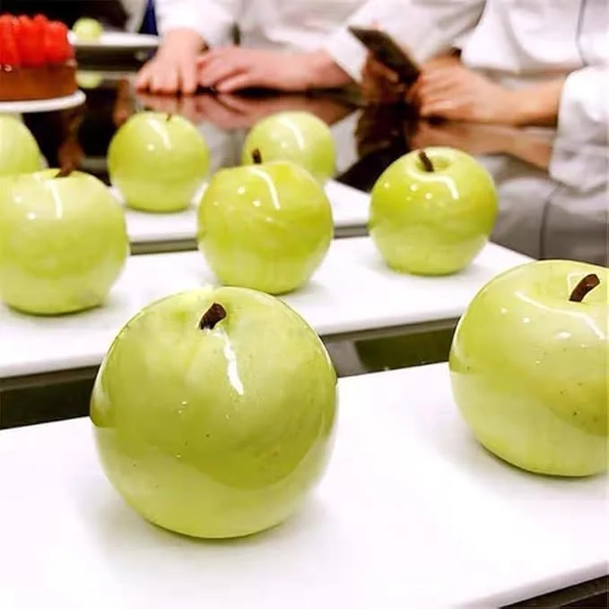 قالب سیلیکونی پخت کیک سیب سه بعدی CLENEA، 8 حفره، نچسب، جدا شدن آسان، درجه غذایی، بدون BPA قالب سیلیکونی پخت کیک سیب سه بعدی CLENEA، 8 حفره، نچسب، جدا شدن آسان، درجه غذایی، بدون BPA