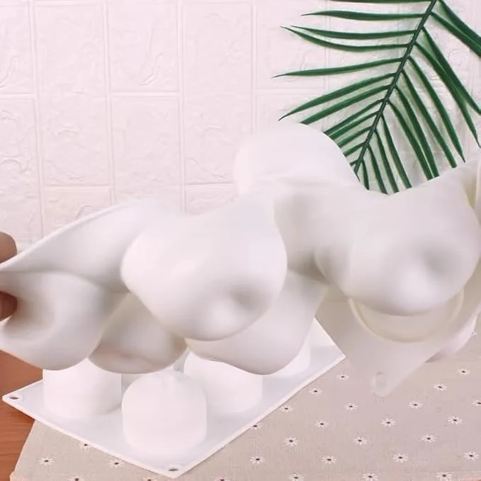 قالب سیلیکونی پخت کیک سیب سه بعدی CLENEA، 8 حفره، نچسب، جدا شدن آسان، درجه غذایی، بدون BPA قالب سیلیکونی پخت کیک سیب سه بعدی CLENEA، 8 حفره، نچسب، جدا شدن آسان، درجه غذایی، بدون BPA