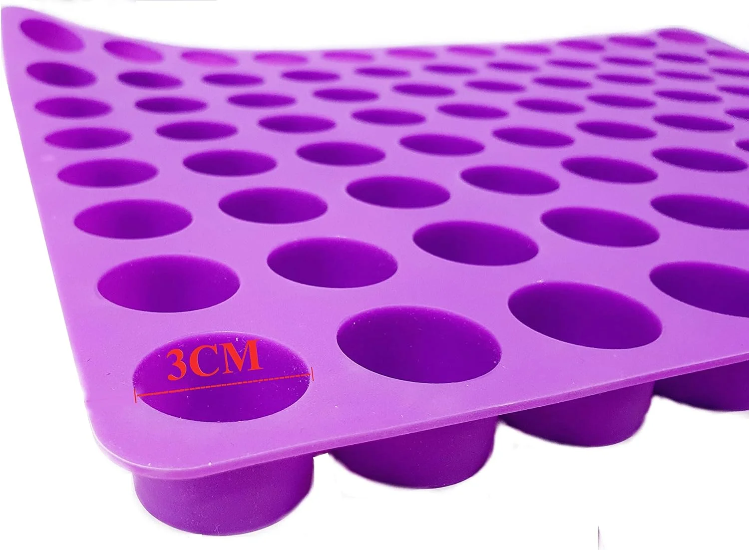 قالب سیلیکونی 88 حفره ای برای پخت مینی کیک، شکلات، ترافل، ژله و یخ (37.5 x 29 x 2 سانتی متر) قالب سیلیکونی 88 حفره ای برای پخت مینی کیک، شکلات، ترافل، ژله و یخ (37.5 x 29 x 2 سانتی متر)