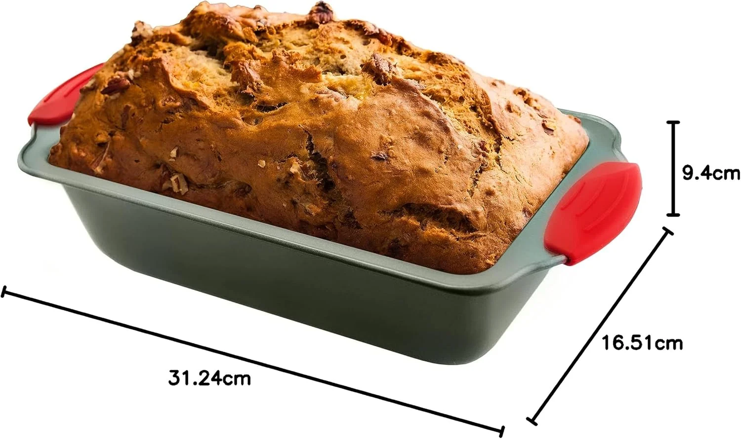 قالب نان باکسیکی کیچن برای پخت، قالب نان ممتاز، ساخته شده از فولاد نچسب، قالب پخت حرفه ای با دسته های سیلیکونی (فولاد نچسب) قالب نان باکسیکی کیچن برای پخت، قالب نان ممتاز، ساخته شده از فولاد نچسب، قالب پخت حرفه ای با دسته های سیلیکونی (فولاد نچسب)