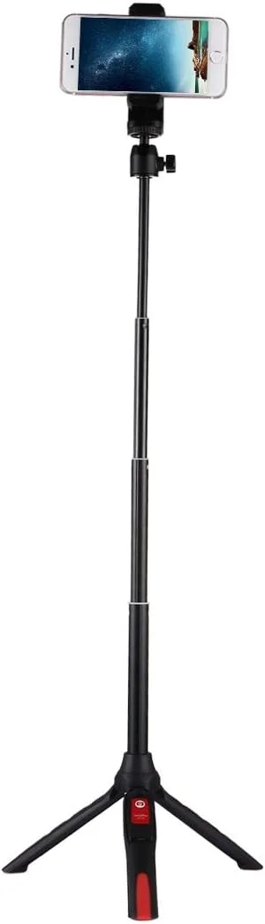 پایه نگهدارنده تاشو 68-20 سانتی متری CHENCHUAN، مونوپاد چند منظوره سلفی استیک با گیره تلفن و کنترل از راه دور، برای آیفون، گلکسی، هواوی، شیائومی، اچ تی سی، سونی، گوگل و سایر تلفن های هوشمند
