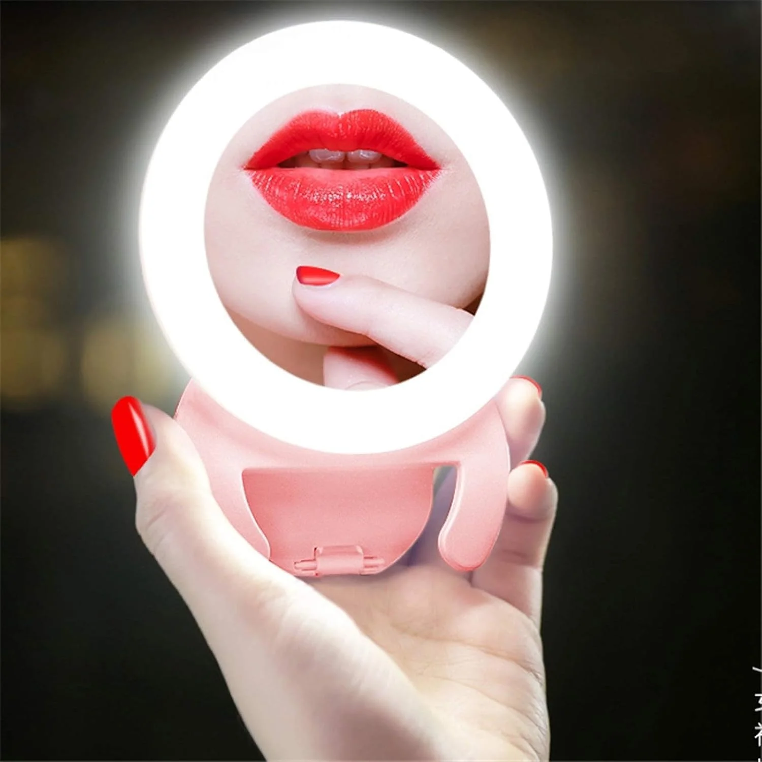 نور پر کننده تلفن همراه CHENCHUAN، نور زنده سلفی، نور لنگر قابل حمل دستی (صورتی) پخش زنده عکاسی (رنگ: صورتی)