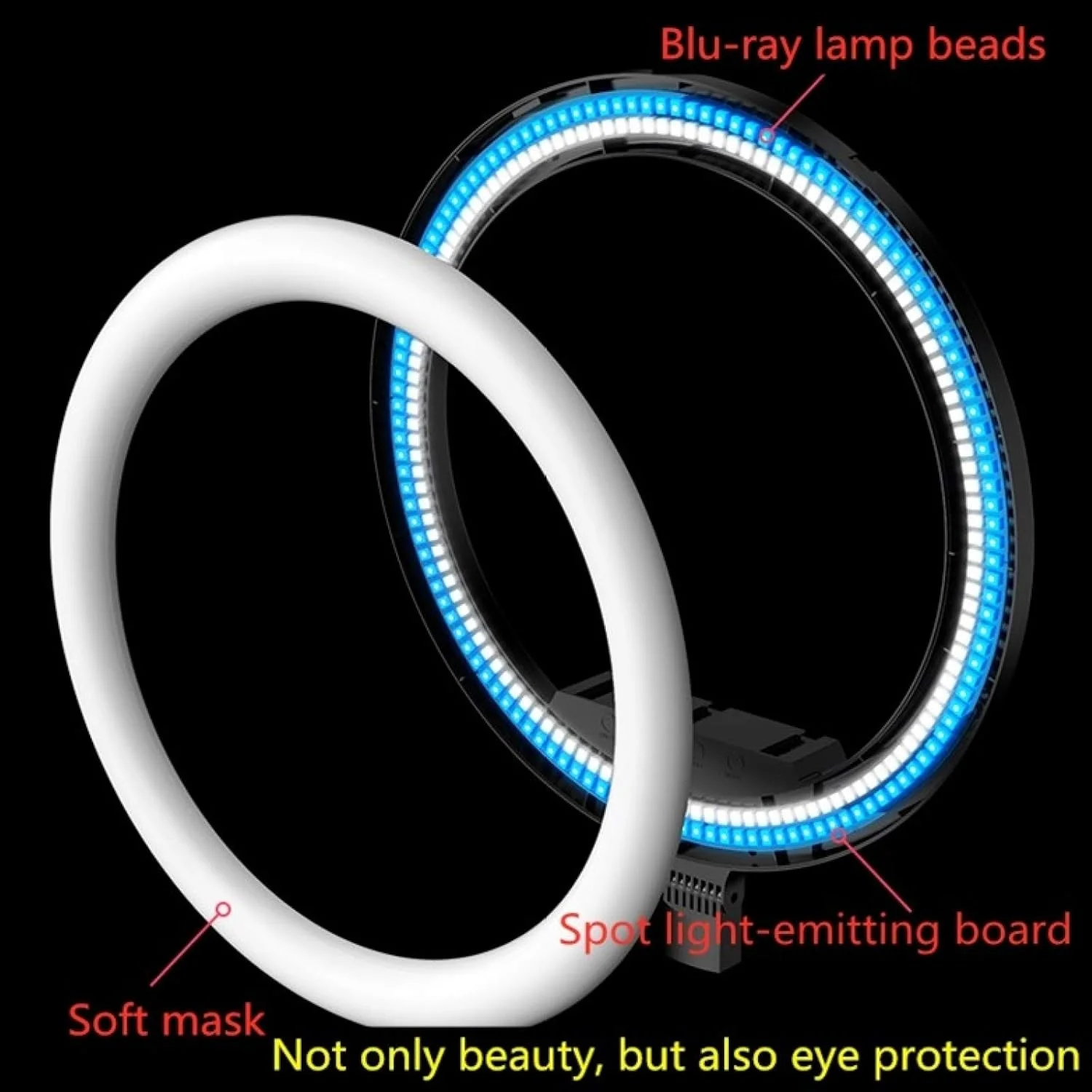 ست نور حلقه ای LED با دمای رنگ قابل تنظیم و گیره موبایل CHENCHUAN سایز 14 اینچ + سه پایه 2.1 متری، مناسب پخش زنده و عکاسی (پلاگ CN) ست نور حلقه ای LED با دمای رنگ قابل تنظیم و گیره موبایل CHENCHUAN سایز 14 اینچ + سه پایه 2.1 متری، مناسب پخش زنده و عکاسی (پلاگ CN)
