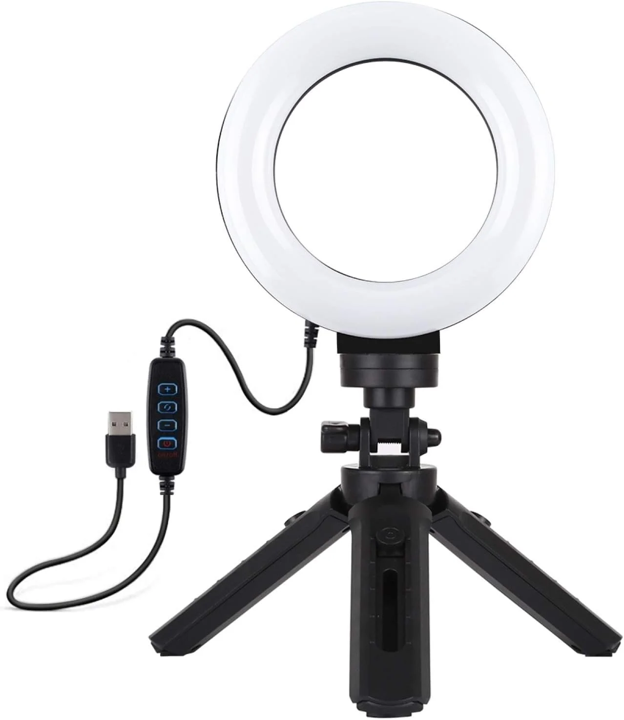 لوازم جانبی قطعات یدکی دوربین دیجیتال CHENCHUAN، نورهای ویدیویی عکاسی حلقه ای LED کم نور 3 حالته USB 4.7 اینچی 12 سانتی متری + کیت پایه سه پایه جیبی با هد توپی سه پایه کفش سرد (مشکی) لوازم جانبی قطعات یدکی دوربین دیجیتال CHENCHUAN، نورهای ویدیویی عکاسی حلقه ای LED کم نور 3 حالته USB 4.7 اینچی 12 سانتی متری + کیت پایه سه پایه جیبی با هد توپی سه پایه کفش سرد (مشکی)