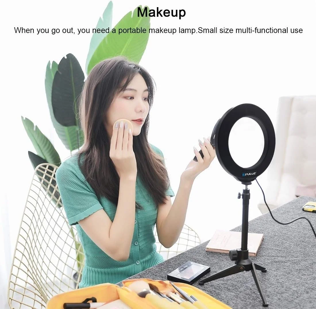 لوازم جانبی قطعات یدکی دوربین دیجیتال CHENCHUAN، نورهای ویدئویی عکاسی با حلقه LED دیمر شونده USB 3 حالته 6.2 اینچی 16 سانتی متری + نگهدارنده سه پایه رومیزی با هد توپی سه پایه کفشک سرد لوازم جانبی قطعات یدکی دوربین دیجیتال CHENCHUAN، نورهای ویدئویی عکاسی با حلقه LED دیمر شونده USB 3 حالته 6.2 اینچی 16 سانتی متری + نگهدارنده سه پایه رومیزی با هد توپی سه پایه کفشک سرد