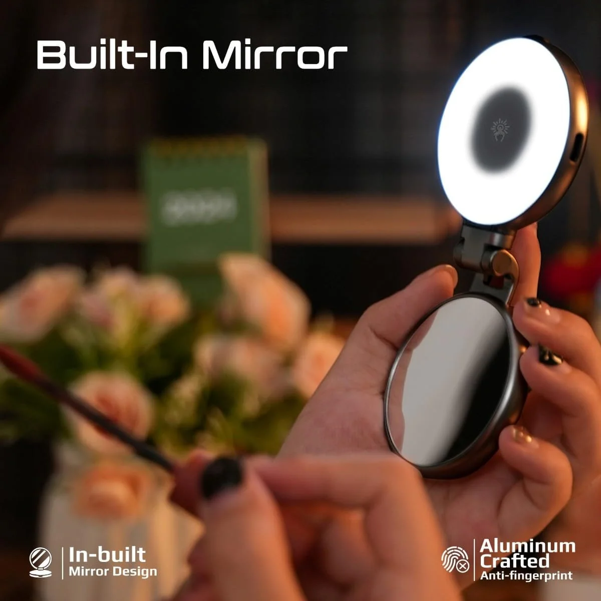 نور سلفی قابل حمل Promate سازگار با MagSafe، باتری قابل شارژ با ظرفیت بالا، حالت های سه گانه LED، آینه داخلی، چرخش 180 درجه، چرخش 360 درجه، بازوی قابل افزایش، سازگاری گسترده، MagHalo-Pro مشکی نور سلفی قابل حمل Promate سازگار با MagSafe، باتری قابل شارژ با ظرفیت بالا، حالت های سه گانه LED، آینه داخلی، چرخش 180 درجه، چرخش 360 درجه، بازوی قابل افزایش، سازگاری گسترده، MagHalo-Pro مشکی