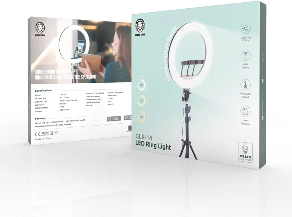 رینگ لایت LED گرین لاین GLR-14 - مشکی رینگ لایت LED گرین لاین GLR-14 - مشکی