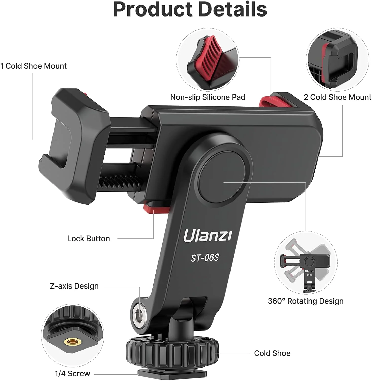 ریموت کنترل بلوتوثی یونیورسال ULANZI Promage، طراحی سبک وزن و بی سیم، سهولت در جفت شدن سریع و آسان، کنترل بدون زحمت