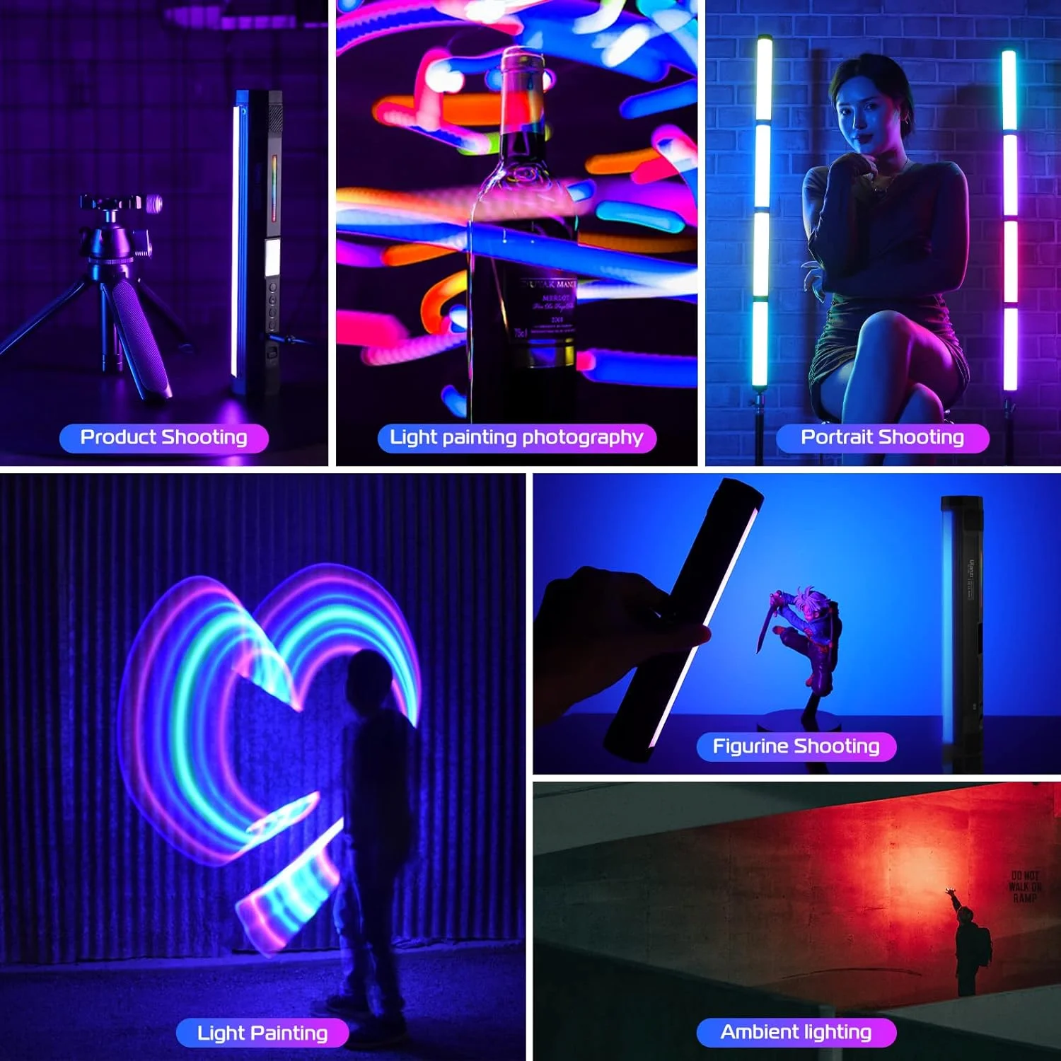 چراغ استیک RGB مدل ULANZI VL110، چراغ LED قابل حمل برای فیلمبرداری دوربین، دمای رنگی قابل تنظیم 2500-9000K، باتری 2600mAh، جذب مغناطیسی برای عکاسی، TikTok چراغ استیک RGB مدل ULANZI VL110، چراغ LED قابل حمل برای فیلمبرداری دوربین، دمای رنگی قابل تنظیم 2500-9000K، باتری 2600mAh، جذب مغناطیسی برای عکاسی، TikTok