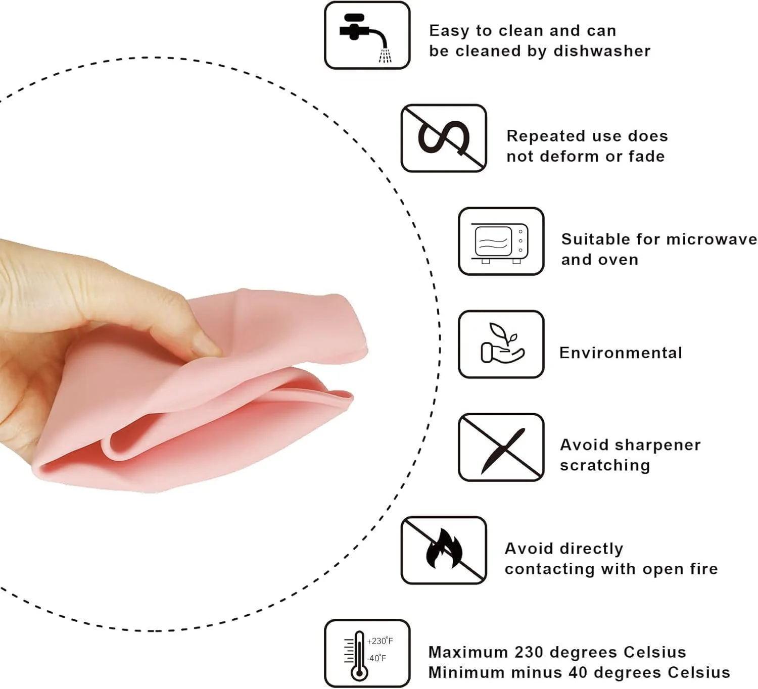 قالب کیک مربع سیلیکونی BLACKSTONE، قالب نچسب سیلیکونی برای کیک و براونی (26X24X5 سانتی متر)