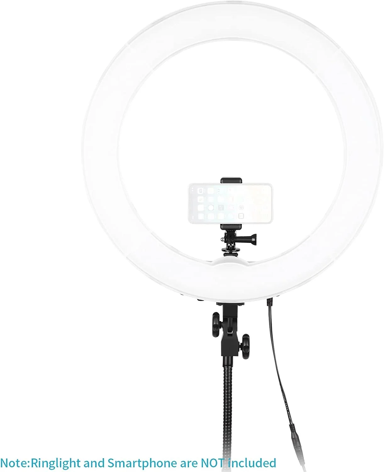 کیت نگهدارنده گوشی/آداپتور مانت کفشک دار Neewer سازگار با دوربین اکشن GoPro Hero 9 8 7 6 5، DJI OSMO Action، iPhone 12/11 Pro Max/X/XR، Samsung، اتصال به دوربین DSLR یا رینگ لایت