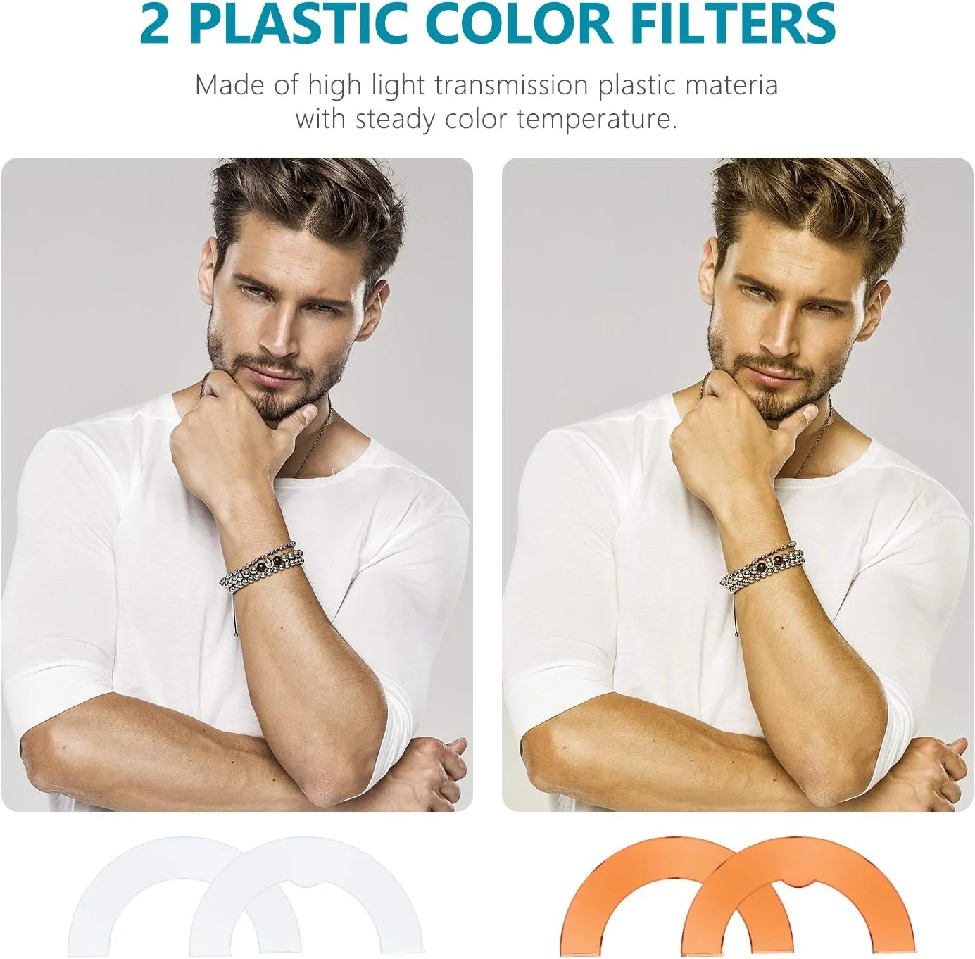 نور حلقه ای LED نیور با قطر بیرونی 18 اینچ، دارای دو هات شو بالا/پایین، آینه، نگهدارنده تلفن هوشمند، پایه نور، لوله نرم، فیلتر رنگی برای آرایش، زیبایی صورت، پرتره و فیلمبرداری (دوشاخه آمریکایی)