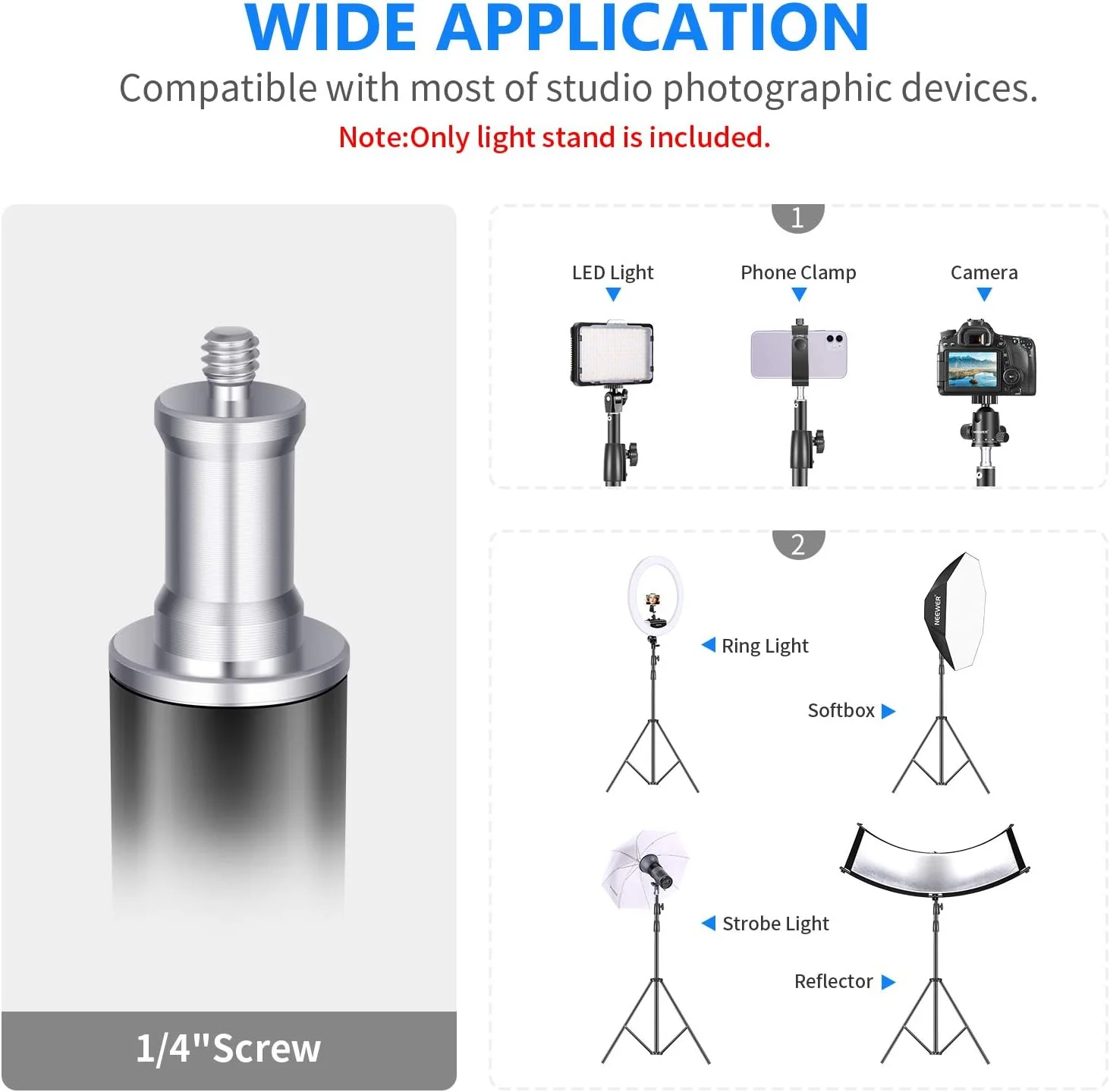 پایه نور سنگین نیور 3 متری با فنرهای قابل تنظیم، سه پایه فلزی با بالشتک فنری برای استودیو عکس، سافت باکس، فلاش مونولایت، رینگ لایت و سایر تجهیزات عکاسی (مشکی) پایه نور سنگین نیور 3 متری با فنرهای قابل تنظیم، سه پایه فلزی با بالشتک فنری برای استودیو عکس، سافت باکس، فلاش مونولایت، رینگ لایت و سایر تجهیزات عکاسی (مشکی)