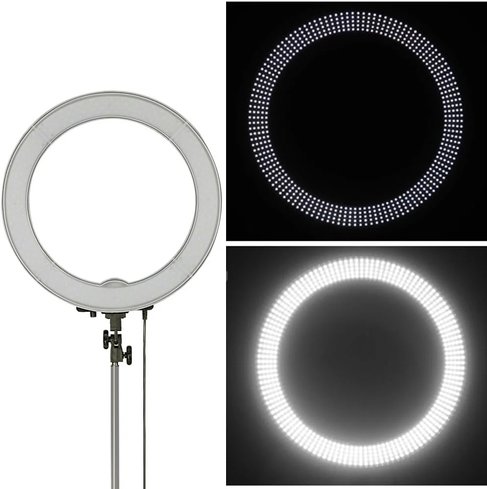 نور حلقه ای دو رنگ قابل تنظیم Neewer برای ویدیو، 18 اینچ 55 وات 240 عدد LED SMD نور حلقه ای دو رنگ قابل تنظیم Neewer برای ویدیو، 18 اینچ 55 وات 240 عدد LED SMD