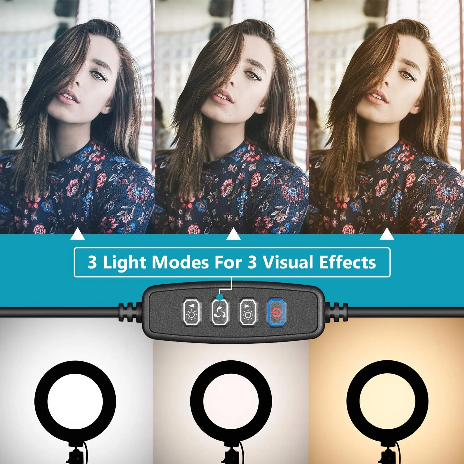 نور حلقه ای USB نیور 6 اینچی، نورپردازی کنفرانس ویدیویی برای جلسات تماس زوم/پخش خودکار/کار از راه دور/یوتیوب/ویدیو TikTok/پخش زنده با 3 حالت نور، روشنایی 10 سطح نور حلقه ای USB نیور 6 اینچی، نورپردازی کنفرانس ویدیویی برای جلسات تماس زوم/پخش خودکار/کار از راه دور/یوتیوب/ویدیو TikTok/پخش زنده با 3 حالت نور، روشنایی 10 سطح