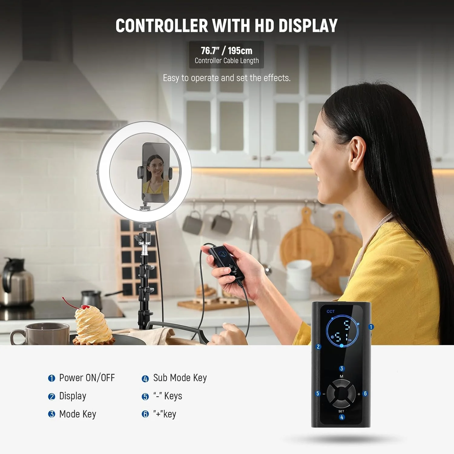 نور حلقه ای LED پرقدرت 10 اینچی 20 واتی NEEWER برای گوشی با پایه سه پایه 71 اینچی، نور حلقه ای دو رنگ، نگهدارنده گوشی سازگار با آیفون برای ضبط ویدیو، سلفی، آرایش، استودیو، پخش زنده، TikTok، RH10B نور حلقه ای LED پرقدرت 10 اینچی 20 واتی NEEWER برای گوشی با پایه سه پایه 71 اینچی، نور حلقه ای دو رنگ، نگهدارنده گوشی سازگار با آیفون برای ضبط ویدیو، سلفی، آرایش، استودیو، پخش زنده، TikTok، RH10B