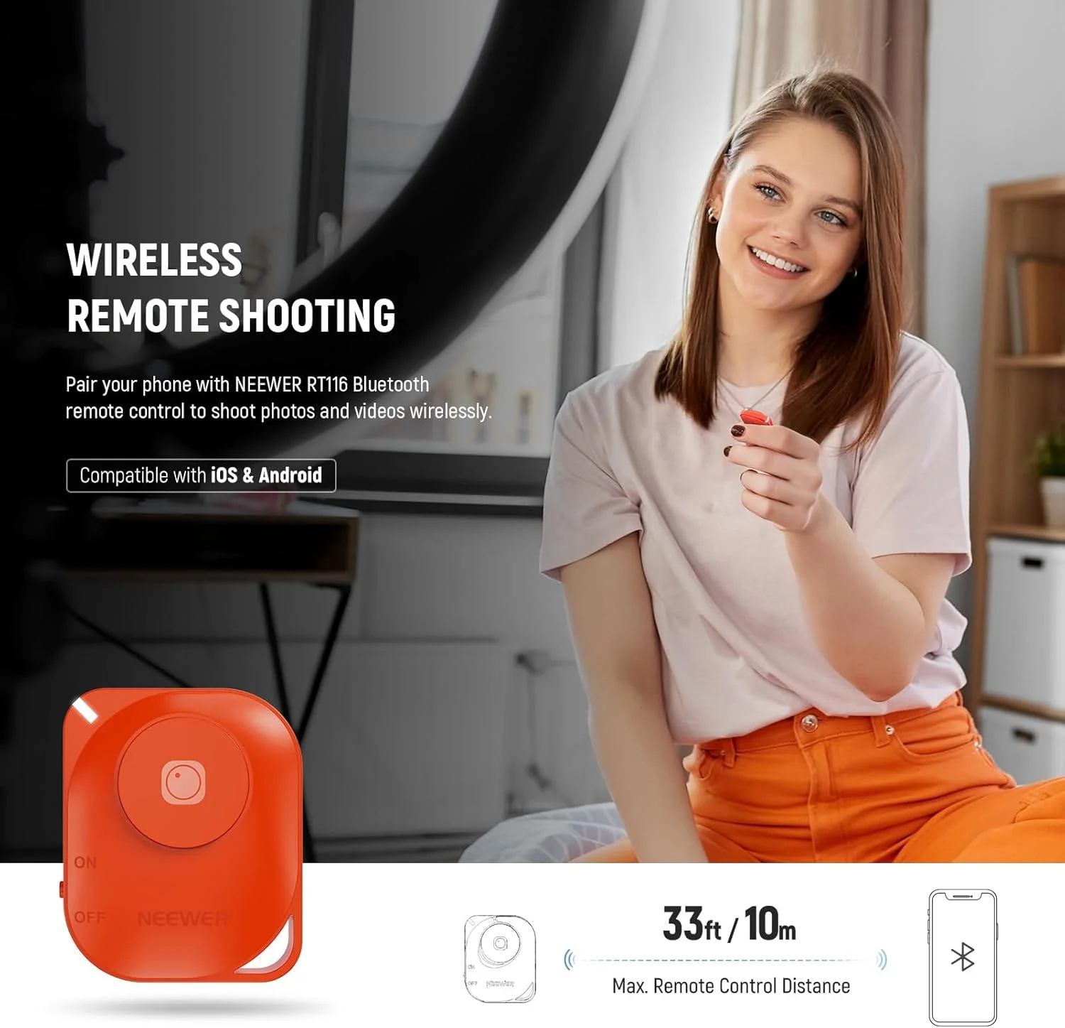 نور حلقه ای LED پرقدرت 10 اینچی 20 واتی NEEWER برای گوشی با پایه سه پایه 71 اینچی، نور حلقه ای دو رنگ، نگهدارنده گوشی سازگار با آیفون برای ضبط ویدیو، سلفی، آرایش، استودیو، پخش زنده، TikTok، RH10B نور حلقه ای LED پرقدرت 10 اینچی 20 واتی NEEWER برای گوشی با پایه سه پایه 71 اینچی، نور حلقه ای دو رنگ، نگهدارنده گوشی سازگار با آیفون برای ضبط ویدیو، سلفی، آرایش، استودیو، پخش زنده، TikTok، RH10B