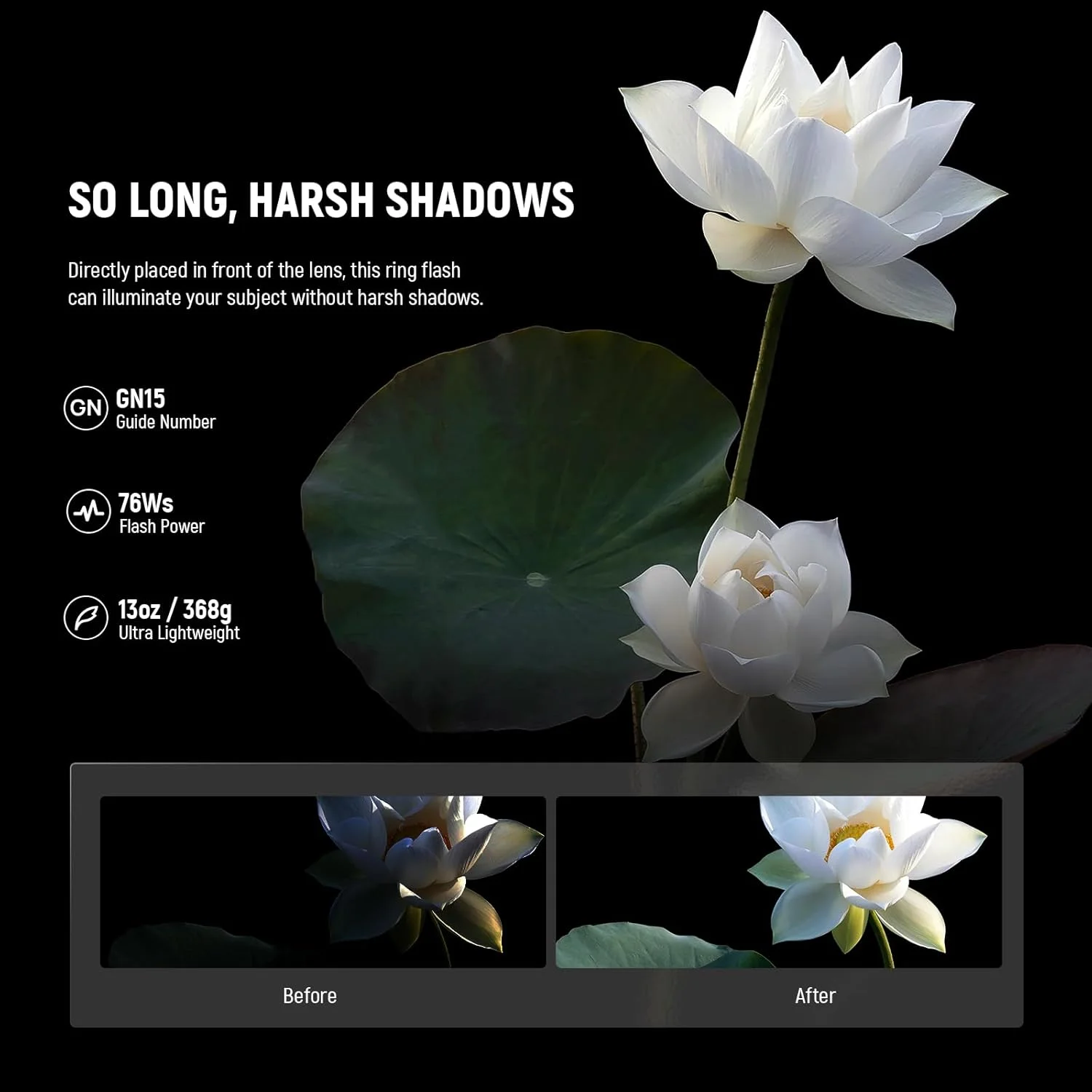 فلاش حلقه ای ماکرو Neewer RF1-N سازگار با دوربین نیکون، 76Ws GN15 5600K TTL Lighting 1-1/128 Output Front/Rear Curtain Sync Color Gels، حلقه های آداپتور لنز برای عکاسی ماکرو استودیویی فلاش حلقه ای ماکرو Neewer RF1-N سازگار با دوربین نیکون، 76Ws GN15 5600K TTL Lighting 1-1/128 Output Front/Rear Curtain Sync Color Gels، حلقه های آداپتور لنز برای عکاسی ماکرو استودیویی