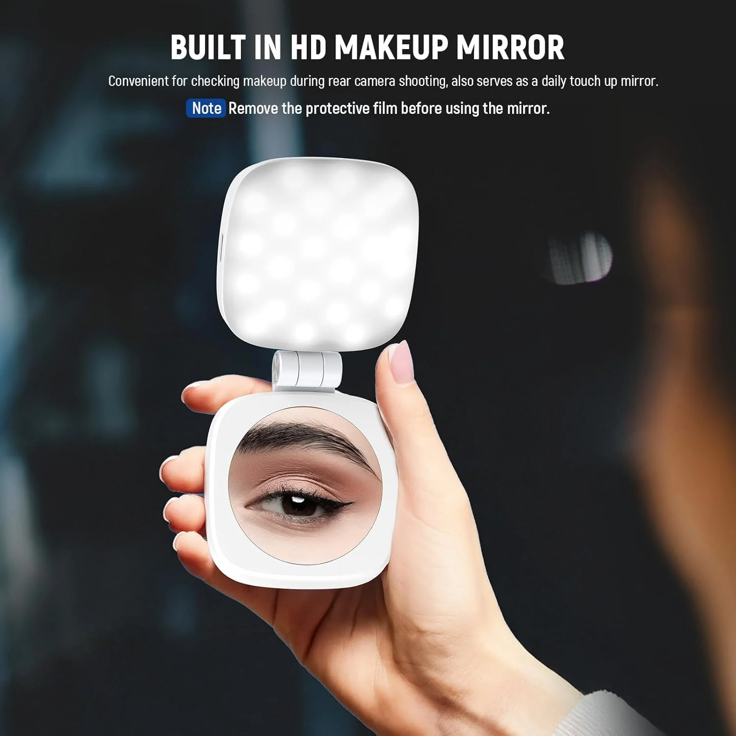 نور سلفی مغناطیسی NEEWER BASICS سازگار با MagSafe iPhone، نور حلقه ای CRI95 700lx/0.3 m LED تاشو تلفن با پایه/آینه برای بزرگنمایی آرایش عکسبرداری کنفرانس ویدیویی، سفید NL48B نور سلفی مغناطیسی NEEWER BASICS سازگار با MagSafe iPhone، نور حلقه ای CRI95 700lx/0.3 m LED تاشو تلفن با پایه/آینه برای بزرگنمایی آرایش عکسبرداری کنفرانس ویدیویی، سفید NL48B