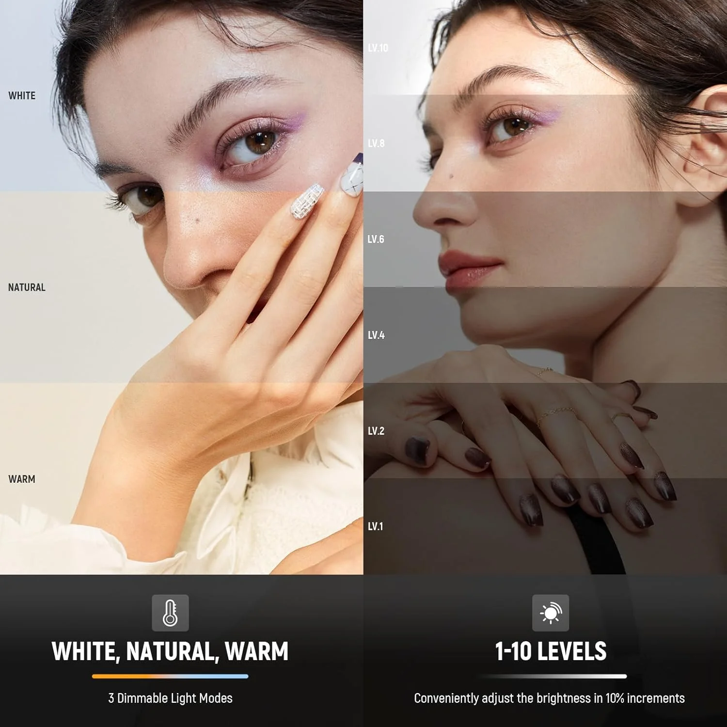 نور سلفی پایه NEEWER با گیره تلفن جلو و عقب، 60 LED 2000mAh قابل شارژ CRI 95+، 3 حالت نور، گیره قابل حمل برای تلفن/تبلت/لپ تاپ، نور پرکننده ویدیو تماس زوم TikTok - NL-60AI نور سلفی پایه NEEWER با گیره تلفن جلو و عقب، 60 LED 2000mAh قابل شارژ CRI 95+، 3 حالت نور، گیره قابل حمل برای تلفن/تبلت/لپ تاپ، نور پرکننده ویدیو تماس زوم TikTok - NL-60AI