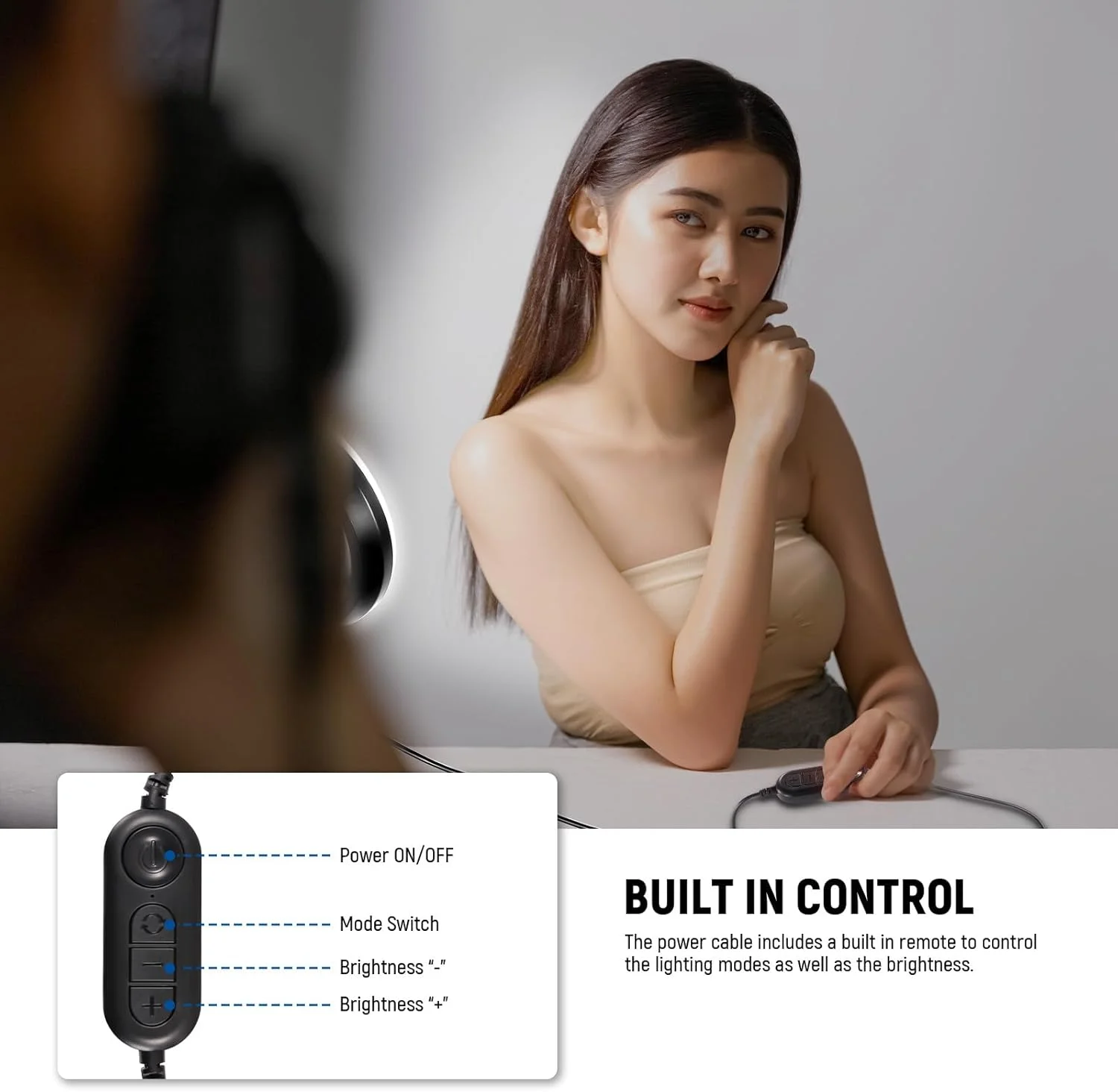 نور حلقه ای 5 اینچی NEEWER Basics BR60 برای نورپردازی کنفرانس ویدیویی، بسته 2 عددی چراغ پین با سه پایه رومیزی برای مانیتور، لپ تاپ، کامپیوتر، زوم، پخش زنده، دفتر کار خانگی، آموزش و ضبط ویدیو نور حلقه ای 5 اینچی NEEWER Basics BR60 برای نورپردازی کنفرانس ویدیویی، بسته 2 عددی چراغ پین با سه پایه رومیزی برای مانیتور، لپ تاپ، کامپیوتر، زوم، پخش زنده، دفتر کار خانگی، آموزش و ضبط ویدیو