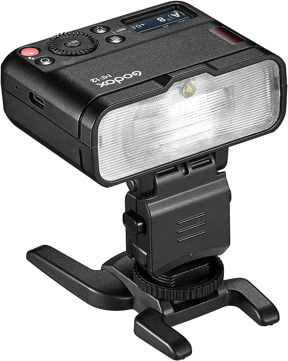 فلاش ماکرو Godox MF12-K2 فلاش اسپیدلایت TTL خارج از دوربین 12 وات، کنترل بی سیم 2.4G، حالت TTL/M، باتری لیتیومی داخلی 3.7 ولت/6.29 وات، سازگار با Nikon، Sony، Canon، Fuji، Olympus و Panasonic فلاش ماکرو Godox MF12-K2 فلاش اسپیدلایت TTL خارج از دوربین 12 وات، کنترل بی سیم 2.4G، حالت TTL/M، باتری لیتیومی داخلی 3.7 ولت/6.29 وات، سازگار با Nikon، Sony، Canon، Fuji، Olympus و Panasonic