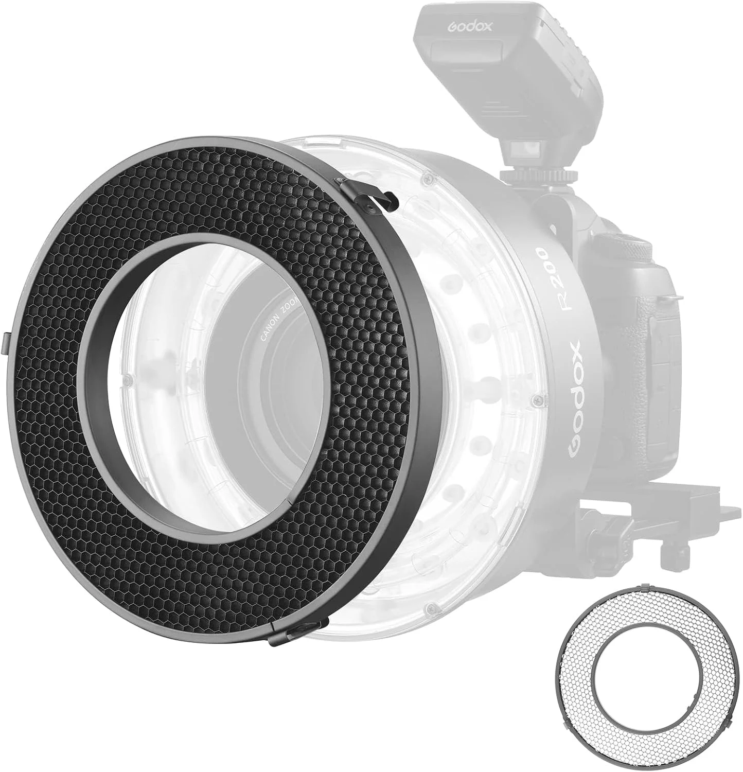 گرید لانه زنبوری 20 درجه Godox R200-HC20 برای فلاش حلقوی Godox R200