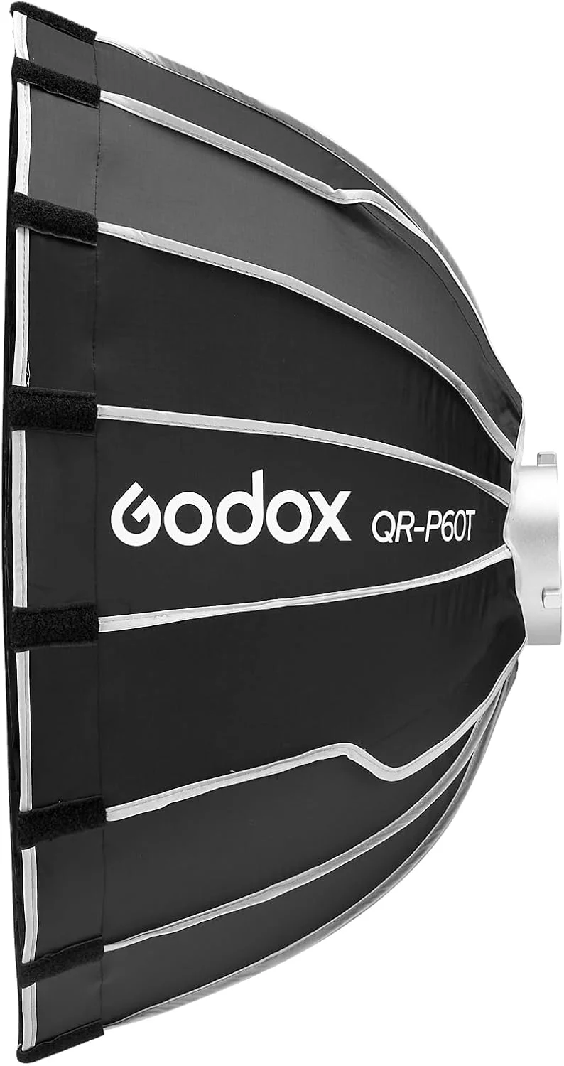 سافت باکس پارابولیک 60 سانتی متری با نصب سریع Godox QR-P60T برای فلاش های استودیویی Godox SL60II SL150III FV150II AD300PRO AD400PRO AD600BM SZ300R VL300 UL150II ML60 و سایر فلاش های دارای مانت بوئن سافت باکس پارابولیک 60 سانتی متری با نصب سریع Godox QR-P60T برای فلاش های استودیویی Godox SL60II SL150III FV150II AD300PRO AD400PRO AD600BM SZ300R VL300 UL150II ML60 و سایر فلاش های دارای مانت بوئن