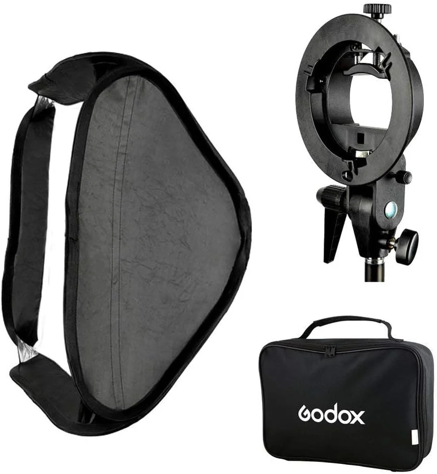 کیت براکت GODOX Speedlite S2 با سافت باکس 60X60 سانتی متر (مانت بوون) برای اسپیدلایت، Godox-Softbox6060_DE، 60x60 سانتی متر کیت براکت GODOX Speedlite S2 با سافت باکس 60X60 سانتی متر (مانت بوون) برای اسپیدلایت، Godox-Softbox6060_DE، 60x60 سانتی متر