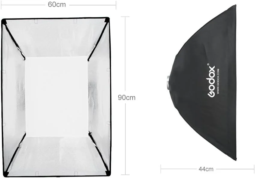گرید سافت باکس Godox با مانت بوونز و حلقه آلومینیومی 60X90 سانتی متر