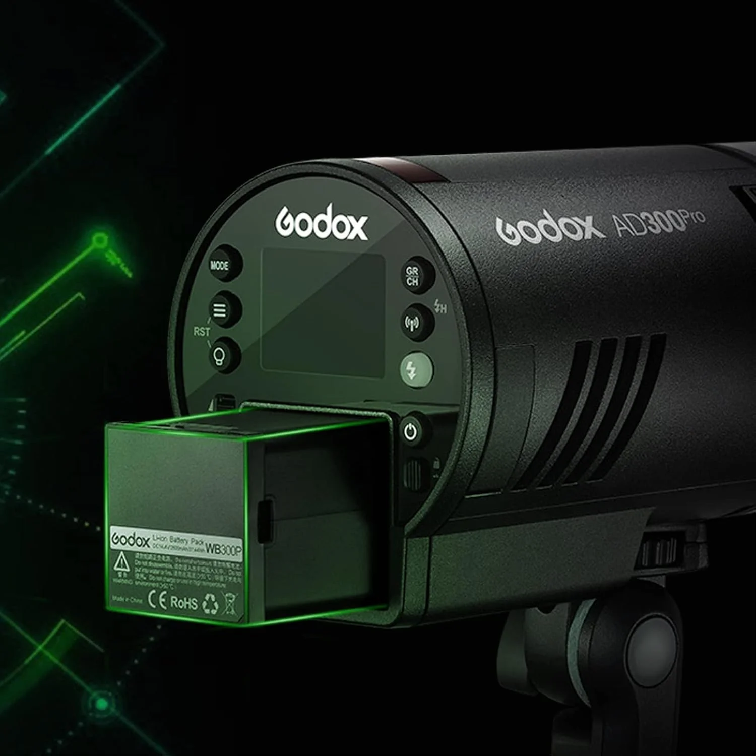فلاش استودیویی و بیرونی گودکس AD300Pro، فلاش AD300 Pro 300W 2.4G TTL HSS 1/8000s Monolight Speedlite Light، باتری لیتیومی 2600mAh، زمان بازیافت 0.01-1.5 ثانیه، LED مدلسازی دو رنگ 12 واتی قابل تنظیم فلاش استودیویی و بیرونی گودکس AD300Pro، فلاش AD300 Pro 300W 2.4G TTL HSS 1/8000s Monolight Speedlite Light، باتری لیتیومی 2600mAh، زمان بازیافت 0.01-1.5 ثانیه، LED مدلسازی دو رنگ 12 واتی قابل تنظیم