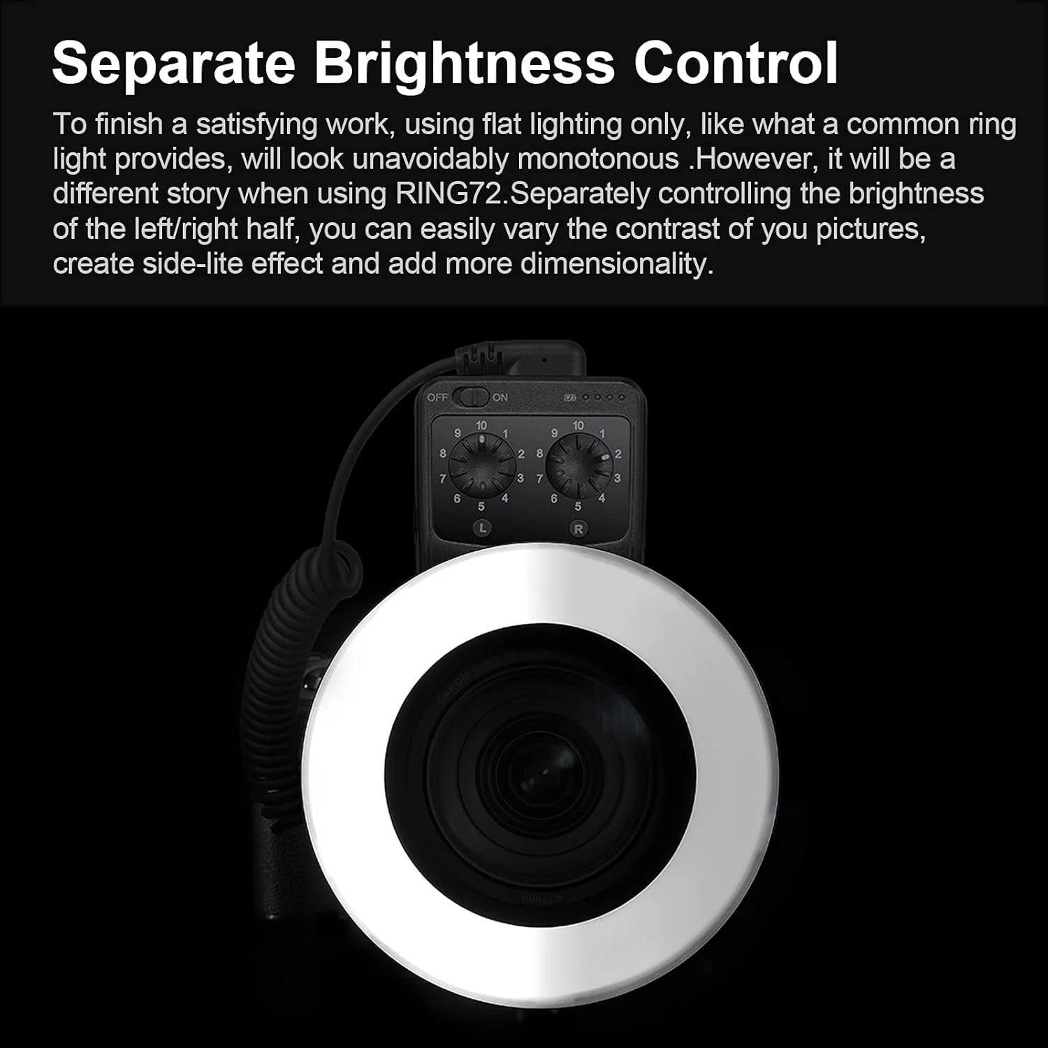 فلاش حلقوی ماکرو LED گودکس RING72 با TLCI 97+ و CRI 96+، دمای رنگ 5600K، روشنایی 8W، به همراه 8 حلقه آداپتور لنز سازگار با دوربین های DSLR کانن، نیکون و سایر دوربین ها، به همراه دستمال Pergear فلاش حلقوی ماکرو LED گودکس RING72 با TLCI 97+ و CRI 96+، دمای رنگ 5600K، روشنایی 8W، به همراه 8 حلقه آداپتور لنز سازگار با دوربین های DSLR کانن، نیکون و سایر دوربین ها، به همراه دستمال Pergear