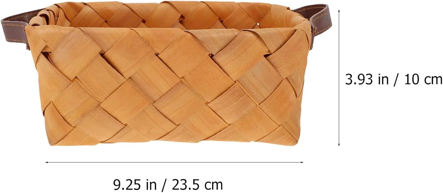 سبد خرید آفریقایی بزرگ مستطیلی بافته شده از نی با دسته چوبی، سبد بافت گل، سبد نگهداری، کیف خرید مواد غذایی