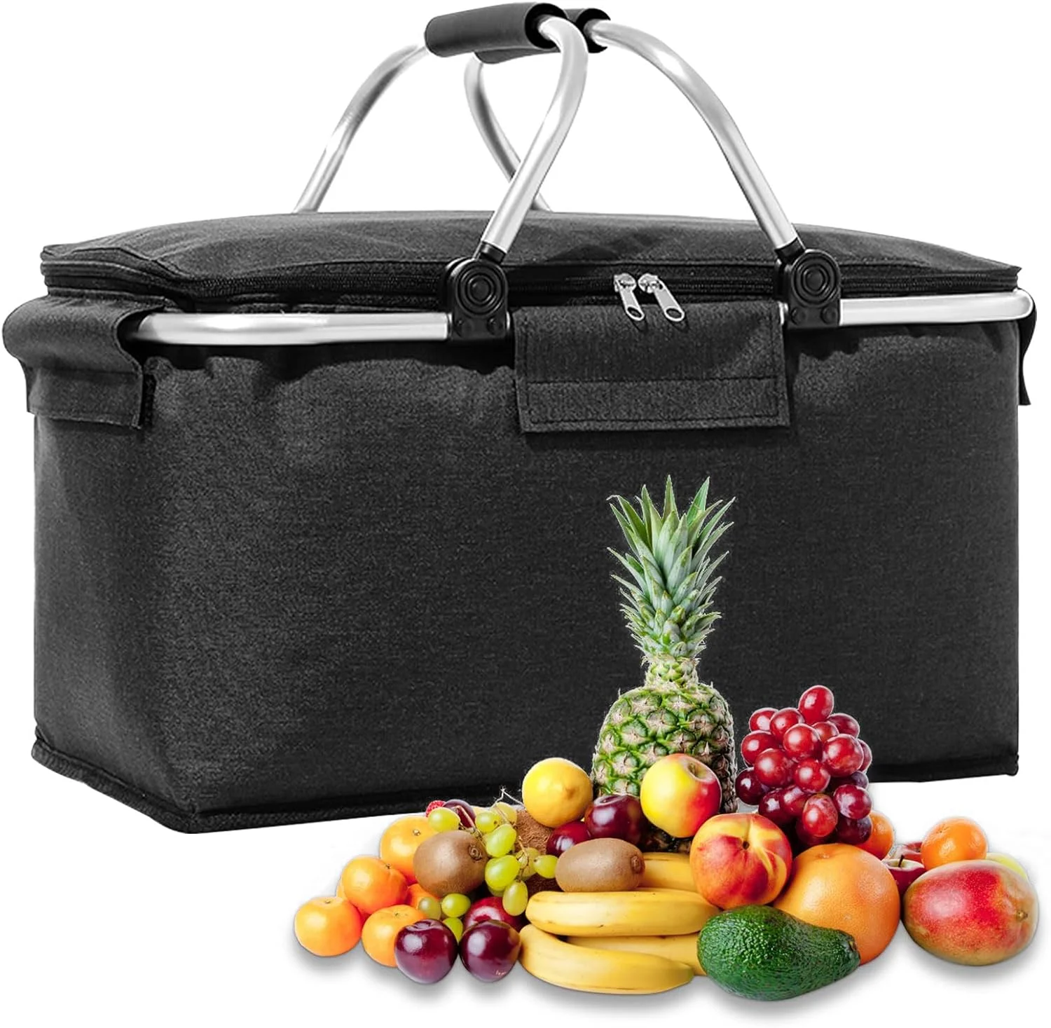 سبد خرید تاشو Jinfanshurich با درب، عملکرد خنک کننده 4 ساعته و ضد آب، حمل آسان (15 عدد 500 میلی لیتری)، جمع و جور برای سوپرمارکت، پیک نیک، کمپینگ سبد خرید تاشو Jinfanshurich با درب، عملکرد خنک کننده 4 ساعته و ضد آب، حمل آسان (15 عدد 500 میلی لیتری)، جمع و جور برای سوپرمارکت، پیک نیک، کمپینگ