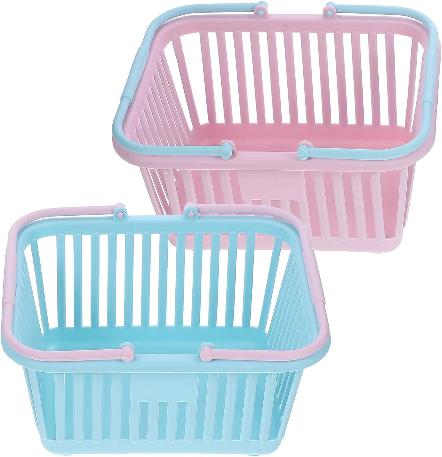 Housoutil 2 عدد سبد خرید اسباب بازی مینی سبد خرید مواد غذایی کودکان با دسته سبد تخم مرغ عید پاک آشپزخانه بازی وانمودی سبد ذخیره سازی کوچک اسباب بازی برای کودکان نوپا مهمانی آبی صورتی Housoutil 2 عدد سبد خرید اسباب بازی مینی سبد خرید مواد غذایی کودکان با دسته سبد تخم مرغ عید پاک آشپزخانه بازی وانمودی سبد ذخیره سازی کوچک اسباب بازی برای کودکان نوپا مهمانی آبی صورتی