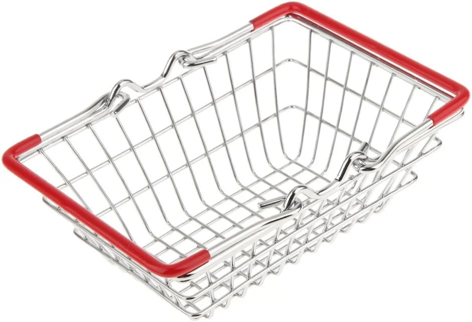 سبد خرید دستی کوچک سبد ذخیره سازی اسباب بازی قرمز