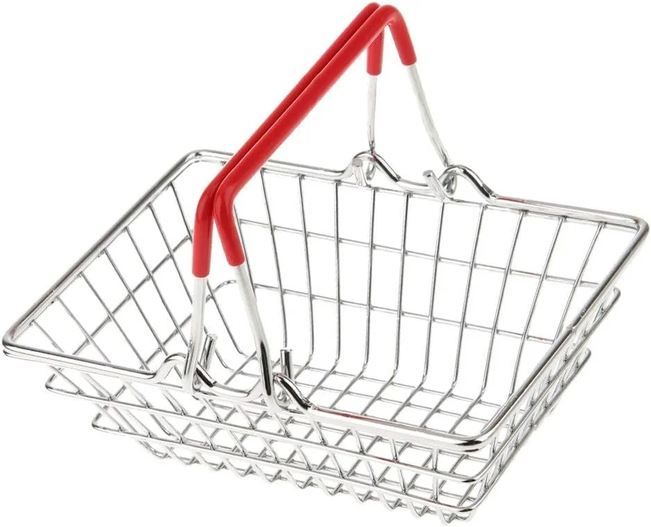 سبد خرید دستی کوچک سبد ذخیره سازی اسباب بازی قرمز