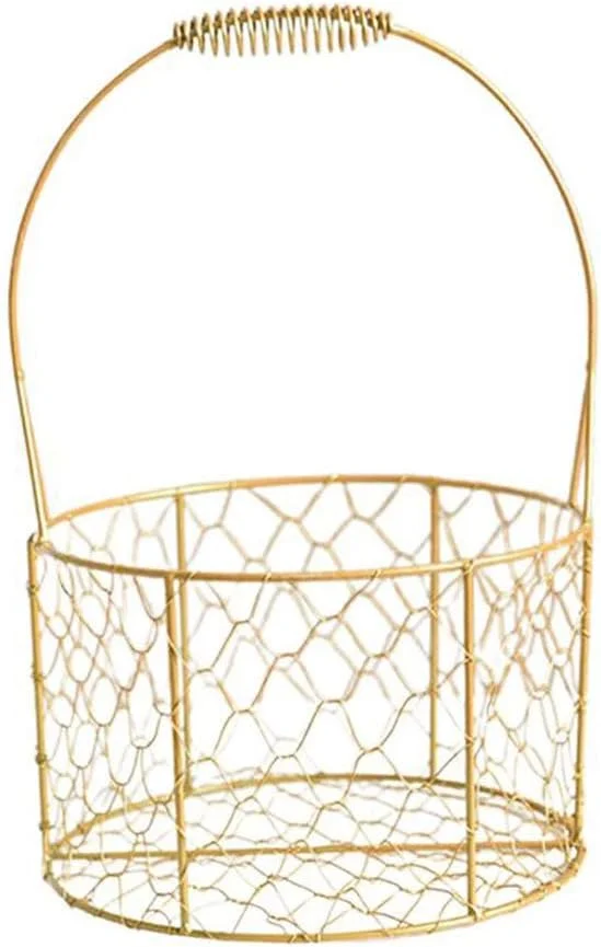 سبد خرید هنری فلزی قابل حمل yJhSdch، خلاقانه، بادوام، سبد فلزی نگهداری وسایل