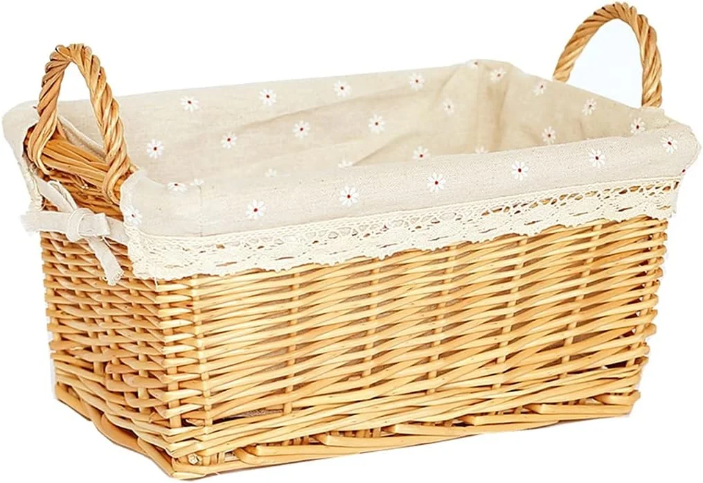 سبد حصیری ذخیره سازی MLDWME، سبد گل، سبد خرید، سبد میوه حصیری، سبد سبزیجات، سبد ذخیره سازی، سبد تخم مرغ