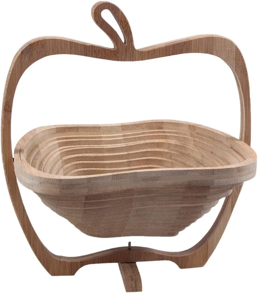سبد خرید، سبد تاشو بامبو به شکل سیب برای میوه (تنه درخت)