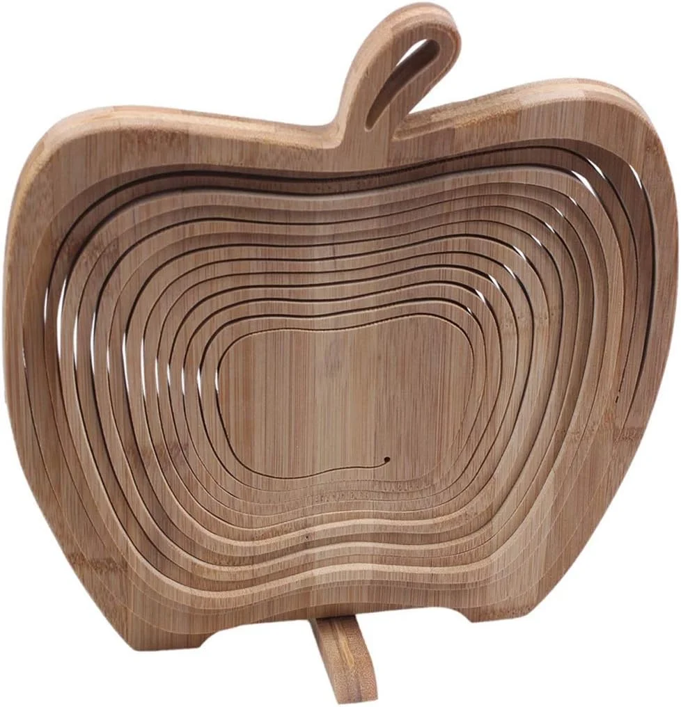 سبد خرید، سبد تاشو بامبو به شکل سیب برای میوه (تنه درخت) سبد خرید، سبد تاشو بامبو به شکل سیب برای میوه (تنه درخت)