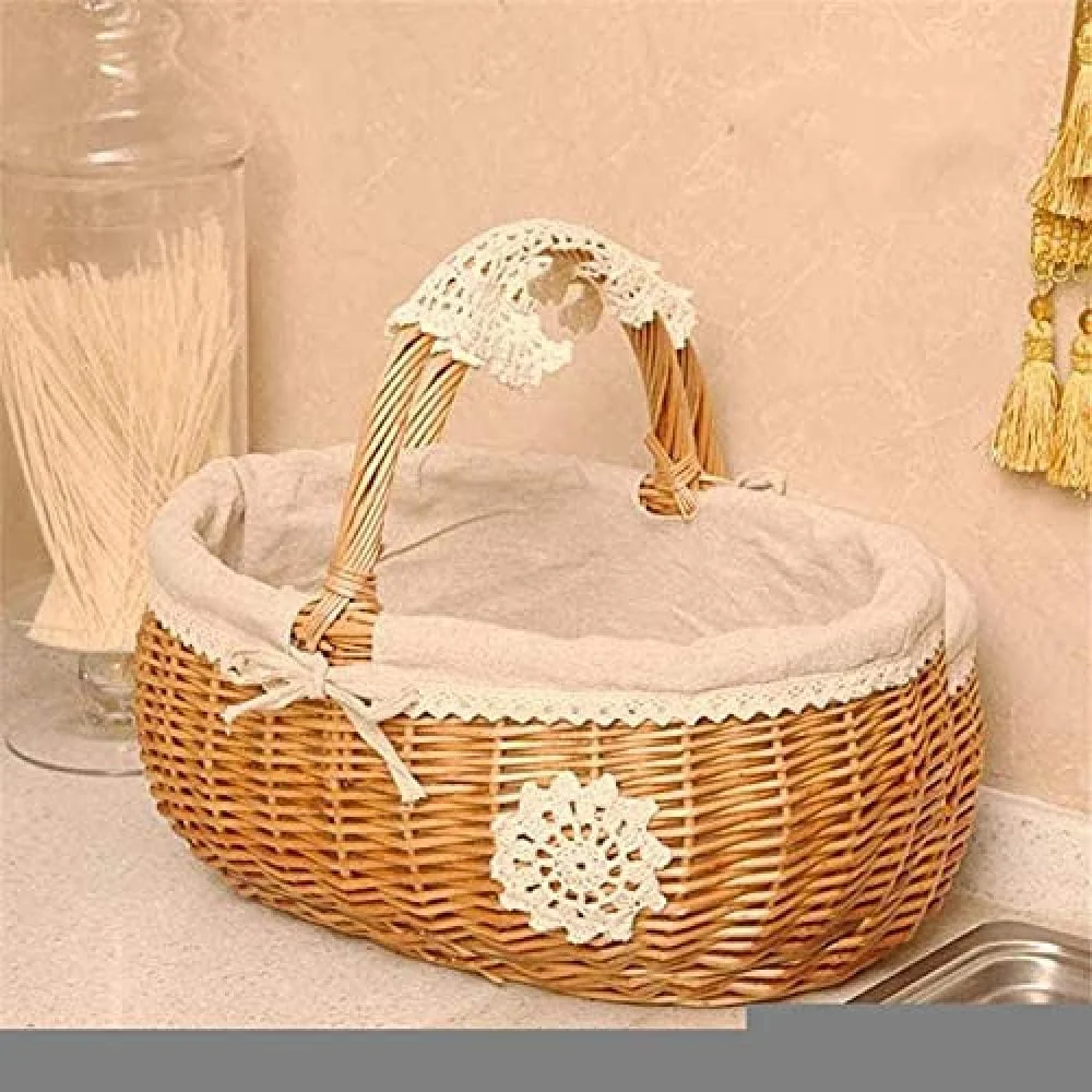 سبد حصیری بافته شده qiuqiu، سبد حصیری طبیعی، دست ساز، سبک قدیمی، سبد خرید، با دسته، مناسب برای تعطیلات، کمپینگ، خانه، تزئینات عروسی - بزرگ سبد حصیری بافته شده qiuqiu، سبد حصیری طبیعی، دست ساز، سبک قدیمی، سبد خرید، با دسته، مناسب برای تعطیلات، کمپینگ، خانه، تزئینات عروسی - بزرگ