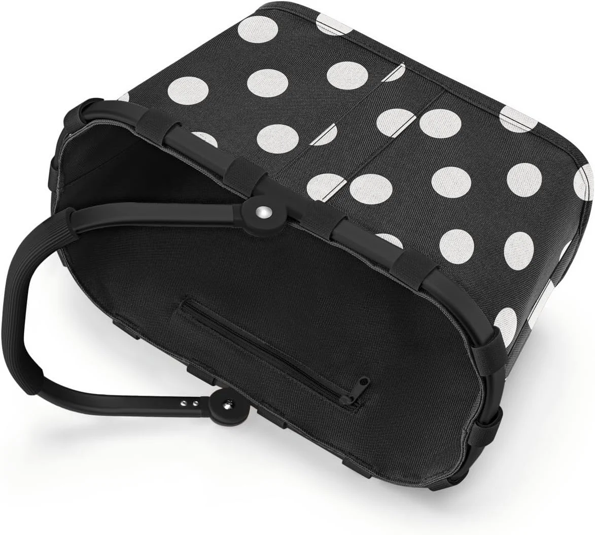 سبد خرید کوچک رایزنتال مدل Carrybag XS طرح Frame Dots White - سبد خرید مقاوم با جیب داخلی کاربردی - طراحی شیک و ضد آب