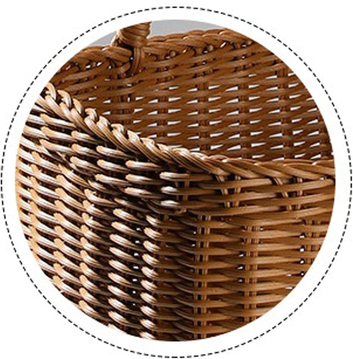 سبد ذخیره سازی WRFTTCRR دسته دار سبد پیک نیک ذخیره سازی نی دسته بازار گل خرید کیف دستی میوه خانواده