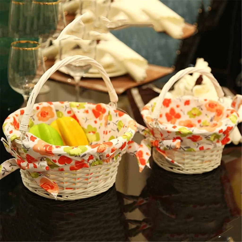 سبد پیک نیک WTFJZ، سبد تخم مرغ، سبد خرید، سبد میوه، سبد میوه حصیری اتاق نشیمن، سبد ذخیره سازی، وسایل عکس (اندازه: 1 ست)