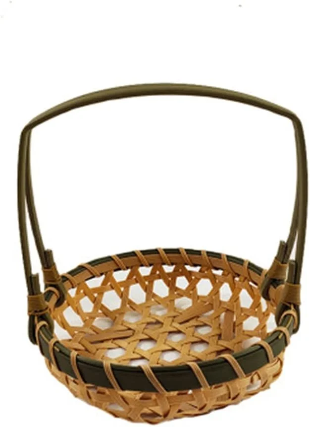 سبد میوه BLZQSQ، سبد خرید، سبد بامبو، سبد ذخیره سازی، سبد بامبو، سبد حصیری تقلبی قابل حمل