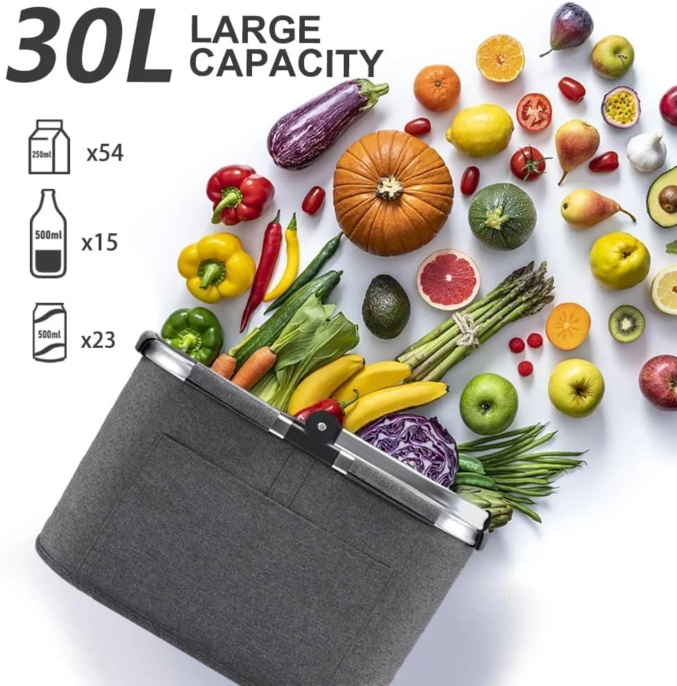 کیف خرید خانوادگی 30 لیتری، سبد حمل تاشو، سبد پیک نیک بزرگ، سبد تاشو، کیف مسافرتی، سبد خرید کاربردی با دستههای نرم، ایدهآل برای مسافرت، پیک نیک، خرید، هدیه کیف خرید خانوادگی 30 لیتری، سبد حمل تاشو، سبد پیک نیک بزرگ، سبد تاشو، کیف مسافرتی، سبد خرید کاربردی با دستههای نرم، ایدهآل برای مسافرت، پیک نیک، خرید، هدیه