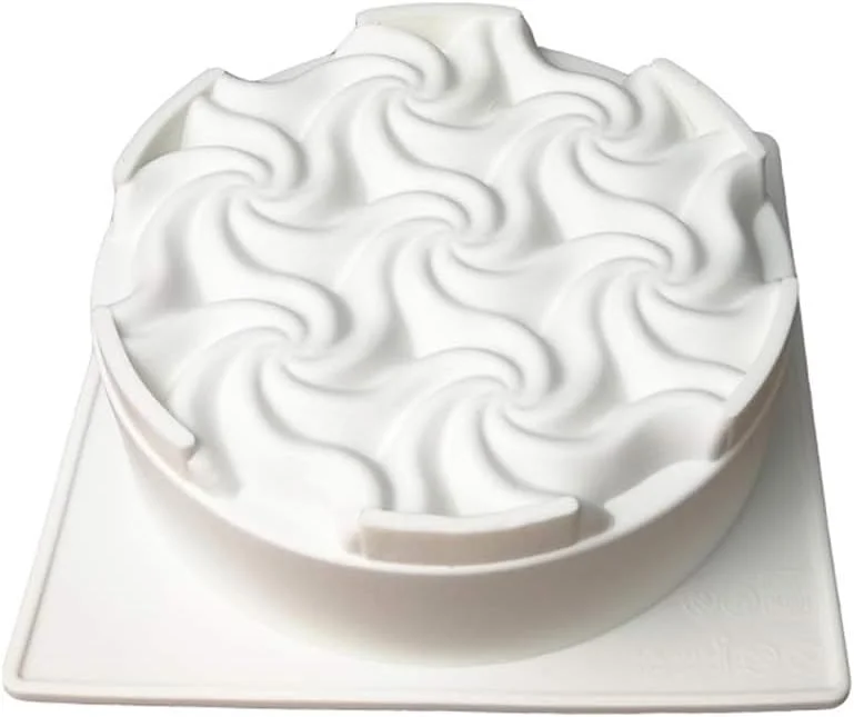 قالب سیلیکونی بزرگ تک حفره ای Azonee برای ژله و کیک موس، قالب کیک سیلیکونی غیر چسبنده سه بعدی مارپیچی برای دسرها، ژلاتین، شیرینی، شکلات، پخت و پز و انجماد در آشپزخانه