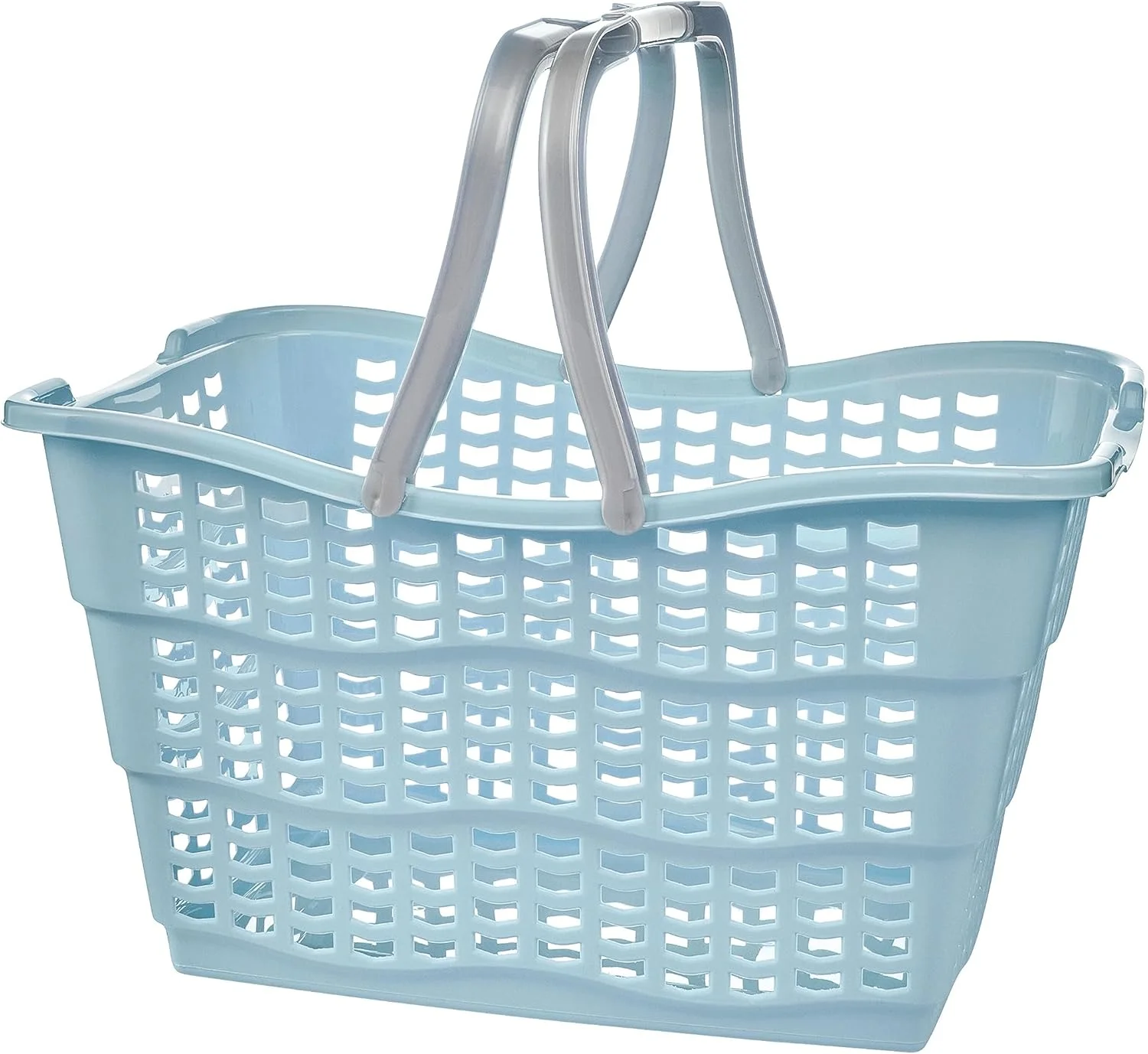 سبد خرید کاربردی کیپر آلما، پلاستیک محکم (PP)، 40 x 29 x 22.5 سانتی متر، 15 لیتر، آبی نوردیک